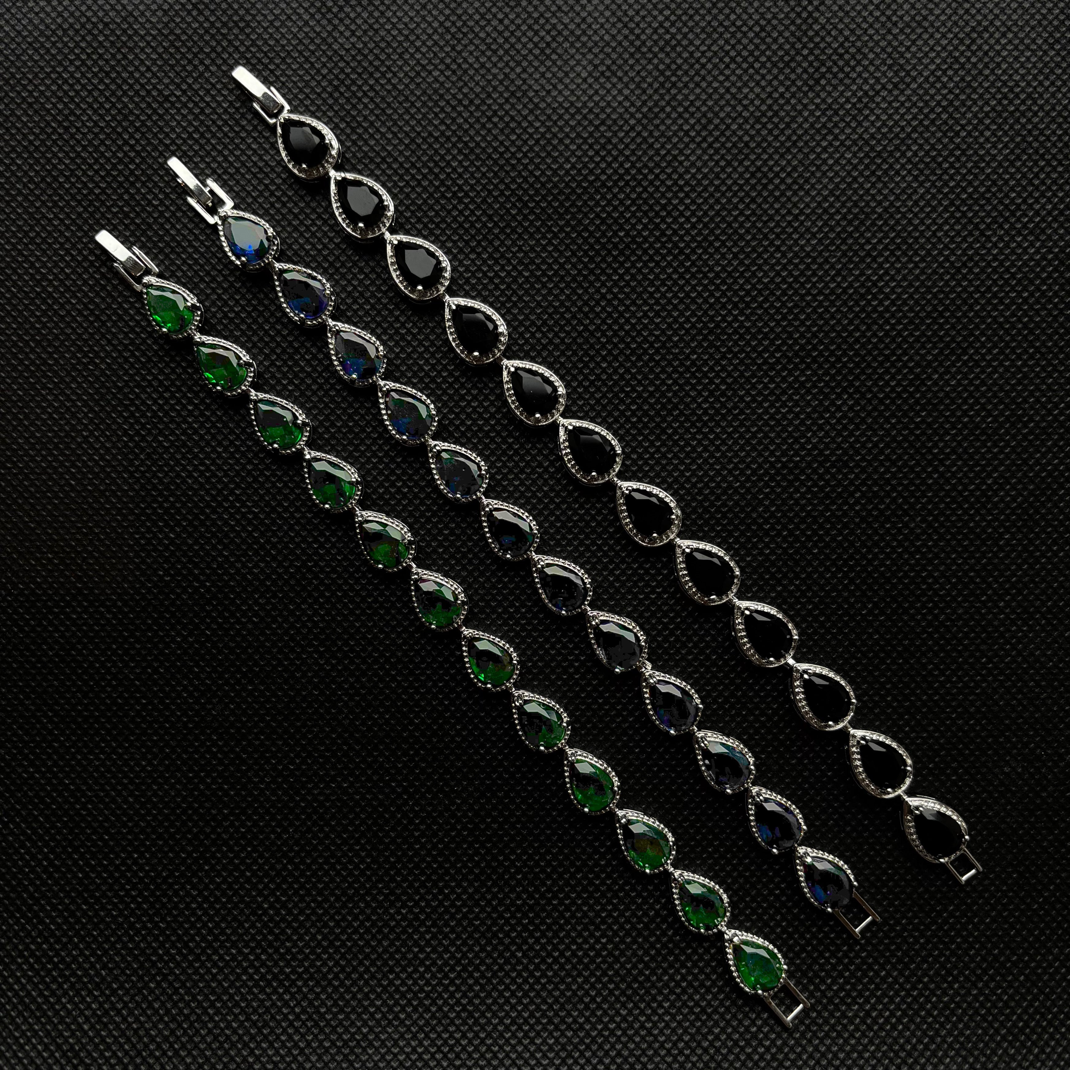 Raindrop Color Bracelet (Silver)